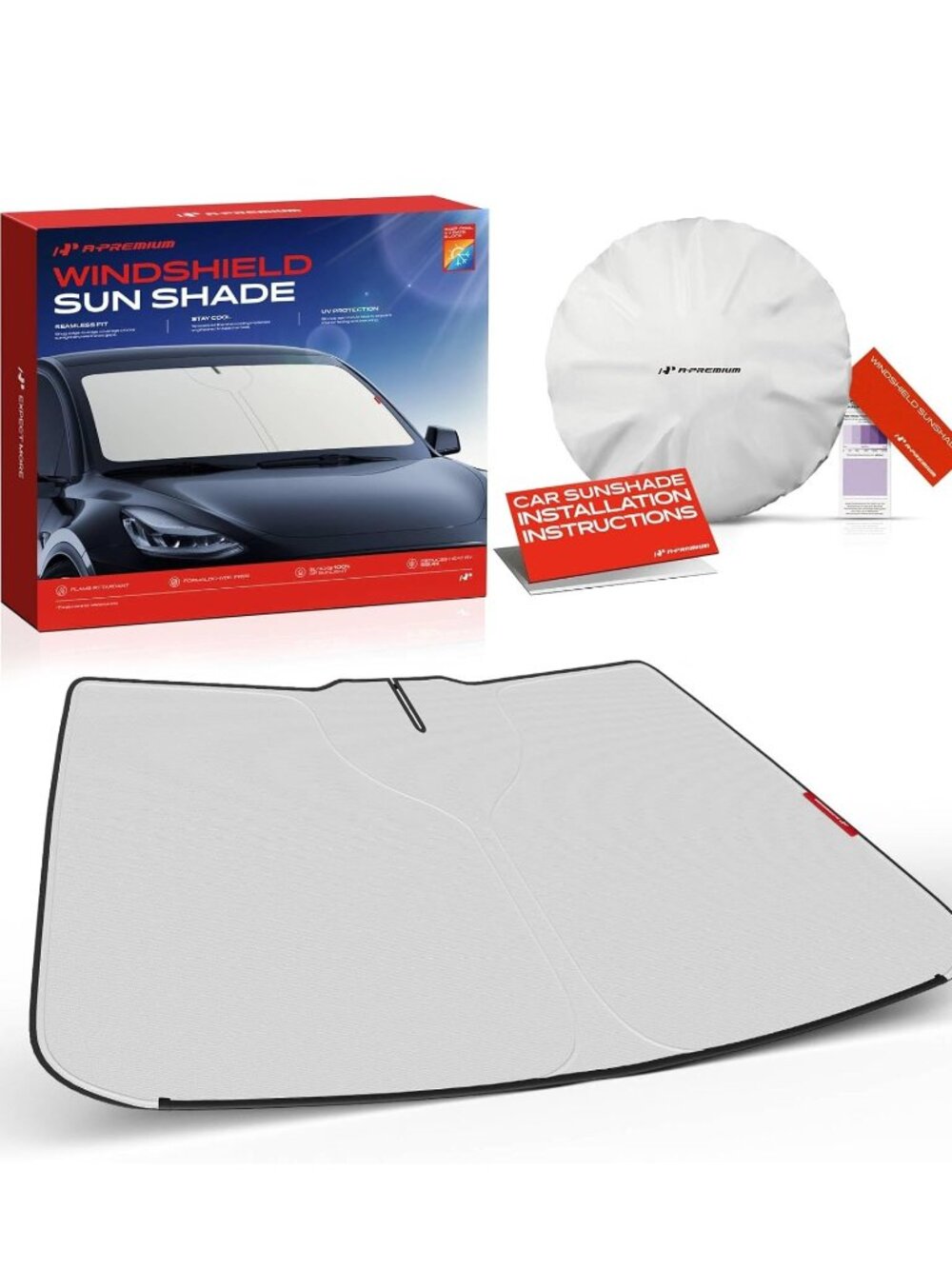 Windshield Sun Shade Compatible with Toyota Tundra 2007-2021